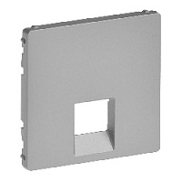 Накладка для розетки RJ-11 или R-J45, алюминий, 755412 Legrand, серия Valena Life