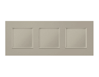 Дизайнерская рамка из термопластика 3 местная, серо-бежевый матовый, AF250363 Ambrella Volt