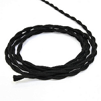 Витой провод электрический 2*2.5 черный 62250 Lindas