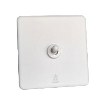 Дизайнерский выключатель / звонок Mira Белый лед, BMWDBT Bonze