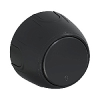 Дизайнерский выключатель, черный, 7700955 OneKeyElectro, одноклавишный проходной, серия Rotondo