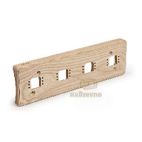 Четверная накладка на бревно D240 мм., ясень, RM4-240 naBrevno, серия Ретро Металл