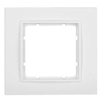 Дизайнерская рамка 1 местная, полярная белизна, матовый, 10116919 Berker, серия B.7