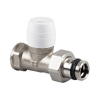 Дизайнерский клапан прямой, запорный 1/2", никель 0204-1500N000 S.R.Rubinetterie