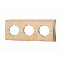 Рамка на бревно D240 мм. 3 местная, натурэль, прямоугольник, BF4C24-630-10 BIRONI