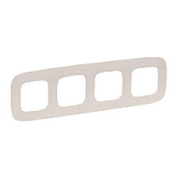 Дизайнерская рамка 4 местная, слоновая кость, 754314 Legrand, серия Valena Allure