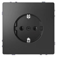 Механизм розетки с заземлением, антрацит, MTN2301-6034 Schneider Electric, серия Merten D-Life