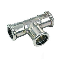 Тройник для труб D18 Оцинкованная сталь, 3071816 Villaris-loft