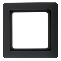 Дизайнерская рамка 1 местная, антрацитовый, бархатный лак, 10116086 Berker, серия Q.1