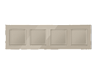 Дизайнерская рамка из натурального стекла 4 местная, серо-бежевый, AF380604 Ambrella Volt