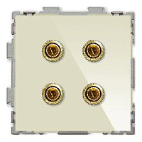 Дизайнерская розетка аудио Hi-End, бежевый, PL-W201A-BGG CGSS, серия Практика