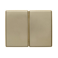 Двойная клавиша выключателя, золотой, матовый, 14340002 Berker, серия Arsys