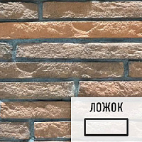 Лофт плитка Ригель "Каменный Остров" (элемент ложок), ОБриАГБкоЛ OldBrick, АГБ