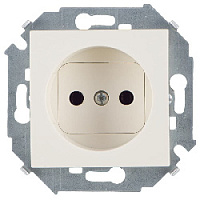Дизайнерская розетка без заземления, бежевый, 1591431-031 Simon, серия 15