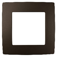 Дизайнерская рамка 1 местная, бронза, Б0019367 Эра, серия 12