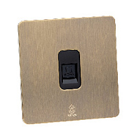 Дизайнерская розетка компьютерная RJ45 кат. 6 Vega Бронза браш, BVBRIRJ456 Bonze