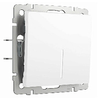 Дизайнерский выключатель с подсветкой, белый матовый, W1110161 Werkel, одноклавишный