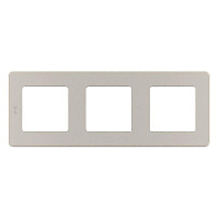 Дизайнерская рамка 3 местная, шампань, 673958 Legrand, серия Inspiria