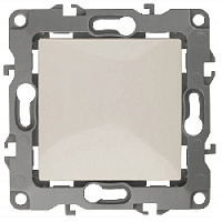 Дизайнерский выключатель, слоновая кость, Б0018243 Эра, одноклавишный перекрестный, серия 12