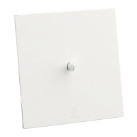 Дизайнерский выключатель Aura Белый лед, BAW1KTC Bonze одноклавишный проходной