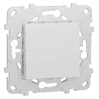Дизайнерский выключатель, белый, NU520118 Schneider Electric, одноклавишный, серия Unica New