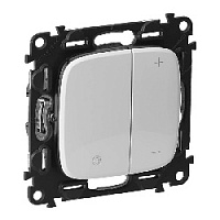 Дизайнерский диммер 400 Вт, универсальный, белый, 752762 Legrand, диммер, серия Valena Allure