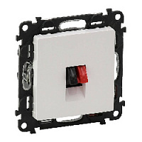 Дизайнерская аудио розетка, белый, 753472 Legrand, серия Valena Life