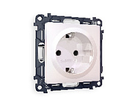 Комплект механизма электрической розетки с/з c шторками, жемчуг, MA207010 Ambrella Volt