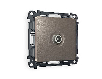 Комплект механизма TV розетки оконечной 50-870 MHz 1dB, темная бронза матовый, MA643010 Ambrella Volt