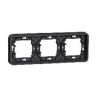 Дизайнерская рамка 3 местная, антрацит, MUR34109 Schneider Electric, серия Mureva Styl