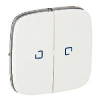 Двойная клавиша выключателя с подсветкой белый, 755225 Legrand, серия Valena Allure