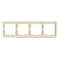 Дизайнерская рамка 4 местная, бежевый, MTN483444 Schneider Electric, серия Merten Antique