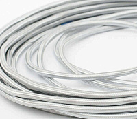 Ретро кабель круглый электрический (50м) 2*2.5, серебристый шелк, серия Loft, Interior Electric