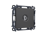 Комплект механизма TV розетки оконечной экранированной 5-1000MHz 3dB, графит, MA913005 Ambrella Volt