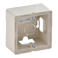 Подъемная коробка для наружного монтажа 1 местная, слоновая кость, 754201 Legrand, серия Valena Life