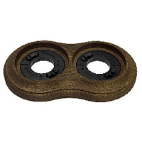 Рамка с пластиковой вставкой 2 местная, винтаж, 25262 Lindas