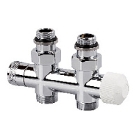 Дизайнерский клапан прямой для радиаторов для 2-х трубной системы отопления Tondera 1/2" хром 0686-1500C0E0 S.R.Rubinetterie