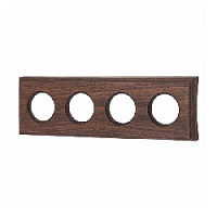 Рамка на бревно D260 мм. 4 местная, винтаж, прямоугольник, BF4C26-640-18 BIRONI