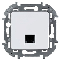 Дизайнерская розетка компьютерная RJ-45 кат. 6, белый, 673830 Legrand, серия Inspiria