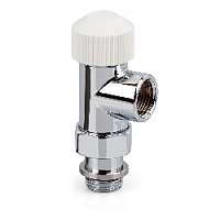 Дизайнерский клапан терморегулирующий осевой для радиатора, 1/2", хром 0631-1500C000 S.R.Rubinetterie