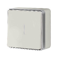 Дизайнерский выключатель с подсветкой, слоновая кость, W5010103 Werkel, одноклавишный, серия Gallant