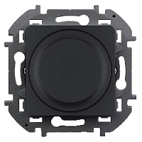 Дизайнерский диммер 300 Вт, универсальный, антрацит, 673793 Legrand, диммер, серия Inspiria