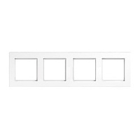 Дизайнерская рамка 4 местная, белый, AC584WW Jung, серия A Creation