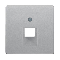 Центральная панель розетки UAE, алюминиевый, бархатный лак, 14076084 Berker, серии Q.1/Q.3/Q.7