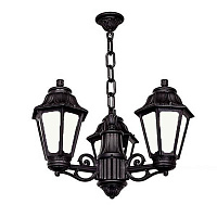 Ретро светильник уличный подвесной Sichem Anna, черный, E22.120.S30.AYF1Ro Fumagalli
