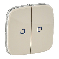Двойная клавиша выключателя с подсветкой слоновая кость, 755226 Legrand, серия Valena Allure