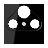 Накладка розетки TV-FM-SAT, черный, A561PLSATSW Jung, серия A