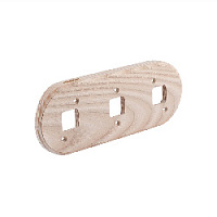 Тройная накладка на бревно D260 мм., дуб, RM3-260-D naBrevno, серия Ретро Металл