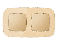 Дизайнерская рамка из оргстекла 2 местная, шампань, OF320602 Ambrella Volt