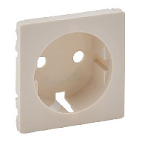 Накладка для розетки с заземлением, слоновая кость, 755201 Legrand, серия Valena Life